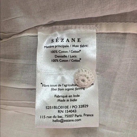 SEZANE cotton blouse - Picture 9 of 9